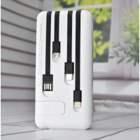 Smart Power Box Павербанк з швидкою зарядкаю + Ліхтарик 10000 mAh White