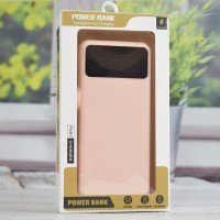 Повербанк с20 на 30000 mAh с встроенными кабелями PowerBank для портативной техники Розовый