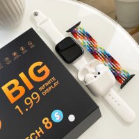 Комплект Smart Watch 8 Белый + дополнительный ремешок + Наушинки Pro 4