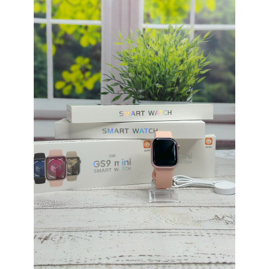 Смарт часы GS 9 mini 9-го поколения 38мм, Калькулятор, Bluetooth 5.2 Pink