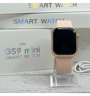 Смарт часы GS 9 mini 9-го поколения 38мм, Калькулятор, Bluetooth 5.2 Gold
