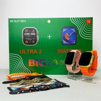 Комплект i50 suit max Smart watch Ultra 2 + Smart watch 9 Оранжевый