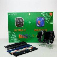 Комплект i50 suit max Smart watch Ultra 2 + Smart watch 9 Черный