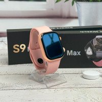 Смарт часы S9 MAX Smart watch 9-го поколения 45/49 мм, телефонная книга, погода, калькулятор Pink