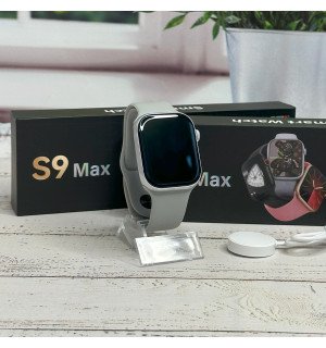 Смарт часы S9 MAX Smart watch 9-го поколения 45/49 мм, телефонная книга, погода, калькулятор Gray