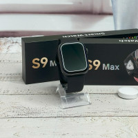 Смарт часы S9 MAX Smart watch 9-го поколения 45/49 мм, телефонная книга, погода, калькулятор Black