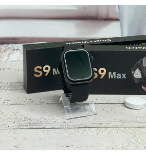 Смарт часы S9 MAX Smart watch 9-го поколения 45/49 мм, телефонная книга, погода, калькулятор Black