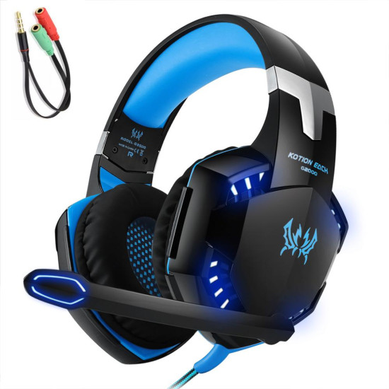 Игровые наушники Kotion Each G2000 с микрофоном и подсветкой