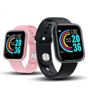 Смарт-часы Smart Watch Y68 шагомер подсчет калорий цветной экран