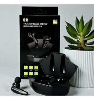 Премиальные беспроводные наушники G11 Series Bluetooth EarBuds с сенсорным управлением, Digital Indicator и режимом игры