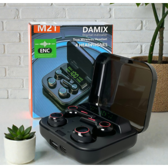 Беспроводные наушники M21 TWS | Bluetooth наушники с микрофоном, сенсорное управление, гарнитура для телефона Android iOS