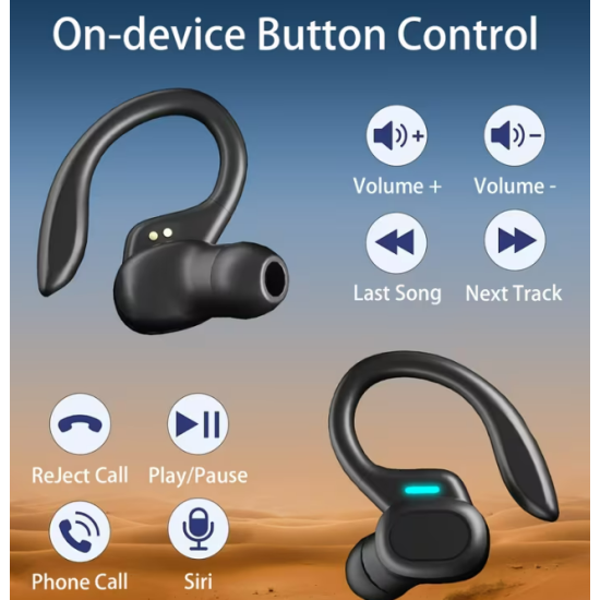 Беспроводные наушники SP16 TWS Bluetooth с микрофоном, беспроводные сенсорные наушники для звонков и музыки