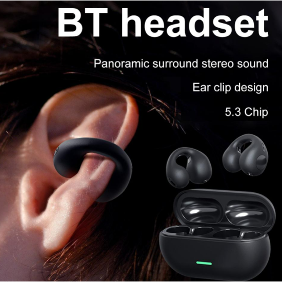 Беспроводные наушники с костной проводимостью, Ear-Clip дизайн, стерео бас, микрофон T7500 Bluetooth