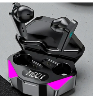 Беспроводные наушники Smart TWS X15 вакуумные игровые bluetooth 5.0 с RGB LED подсветкой и шумоподавлением