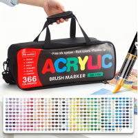 Набор маркеров GuangNa GN.8101 Acrylic Brush 366 шт профессиональные акриловые маркеры для творчества
