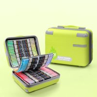 Набор акриловых маркеров GuangNa GN.8101 Brush 408 шт профессиональные в чемодане для скетчинга и DIY