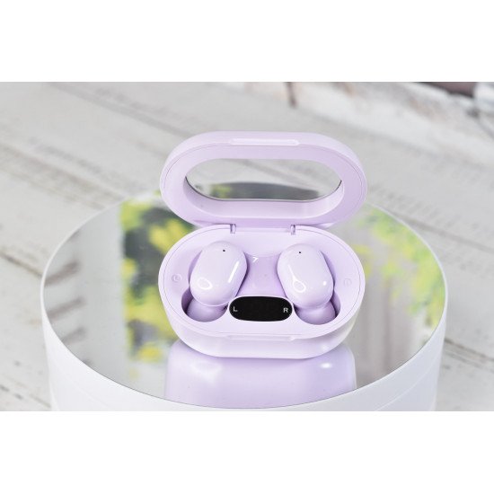 Беспроводные вакуумные сенсорные наушники E8S Games stereo earphones Lilac