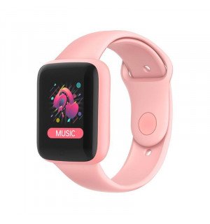 Смарт-годинник Smart Watch Y68S крокомір підрахунок калорій кольоровий екран Pink