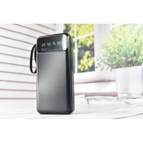 Power Bank Super Charge Павербанк портативное зарядное устройство 20000mAh Black