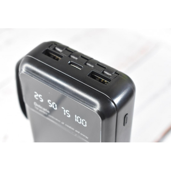 Power Bank Super Charge Павербанк портативное зарядное устройство 20000mAh Black