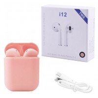 I12 TWS Якісні Бездротові Bluetooth Рожеві Навушники