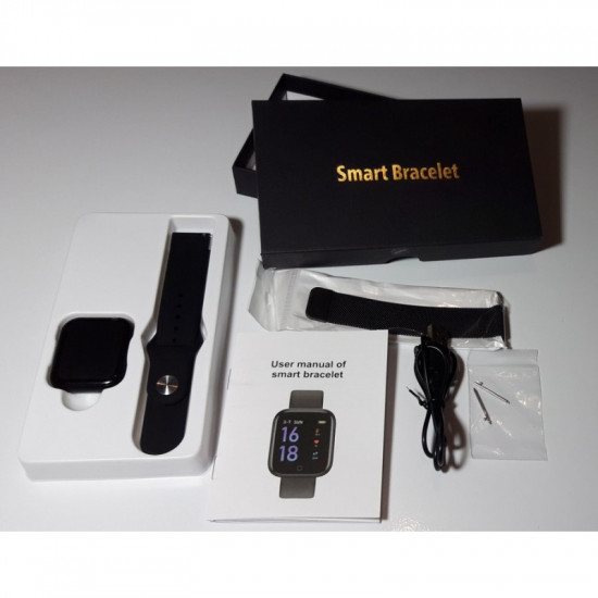 Смарт-годинник Smart Watch T80S Black + 2 браслети