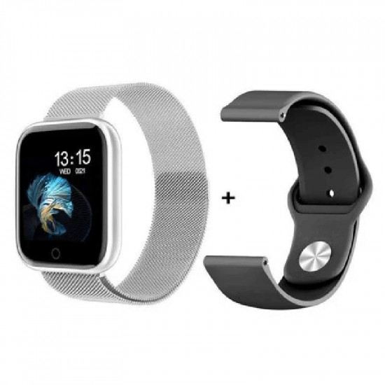 Смарт-годинник Smart Watch T80S Black + 2 браслети