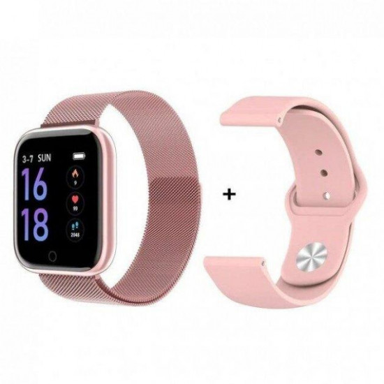 Смарт-годинник Smart Watch T80S Black + 2 браслети