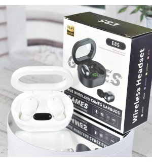 Беспроводные вакуумные сенсорные наушники E8S Games stereo earphones White