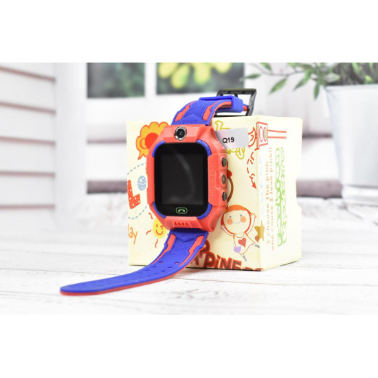 Детские Смарт часы Baby watch q19 gps трекер  red