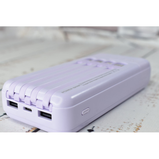 Power Bank Super Charge Павербанк портативное зарядное устройство 20000mAh Violet