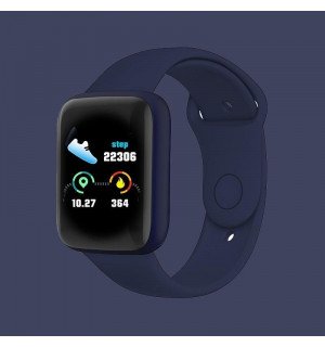 Смарт-часы Smart Watch Y68S шагомер подсчет калорий цветной экран Dark blue