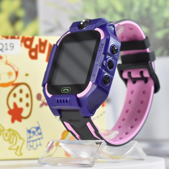 Детские Смарт часы Baby watch q19 gps трекер Pink
