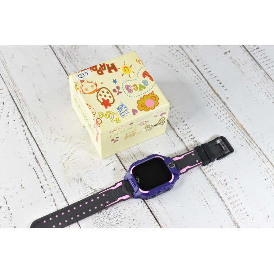 Детские Смарт часы Baby watch q19 gps трекер Pink