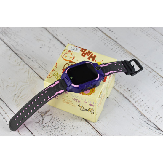 Детские Смарт часы Baby watch q19 gps трекер Pink