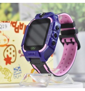 Дитячий Смарт Гомінник Baby watch q19 gps трекер Pink