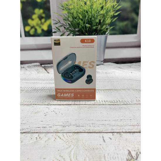 Беспроводные сенсорные наушники з мікрофоном AirDots K10 вакуумні