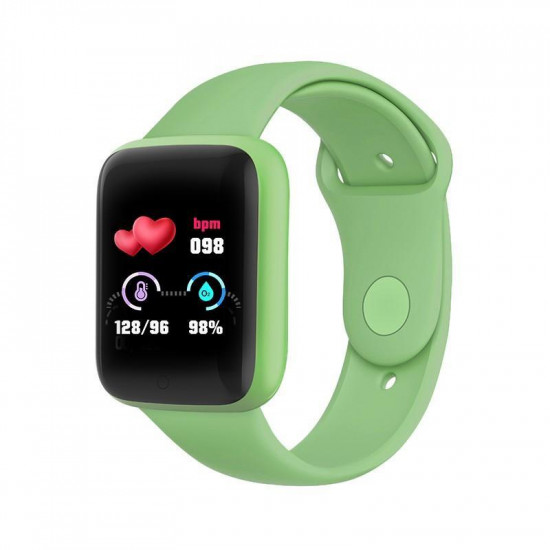 Смарт-часы Smart Watch Y68S шагомер подсчет калорий цветной экран Green