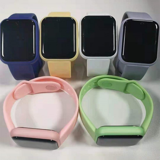 Смарт-часы Smart Watch Y68S шагомер подсчет калорий цветной экран Green