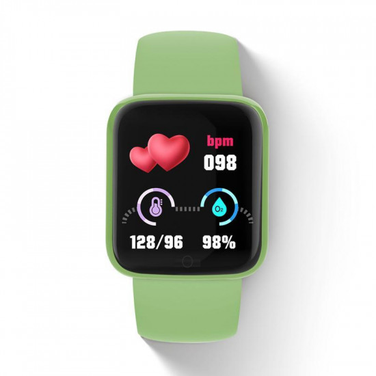 Смарт-часы Smart Watch Y68S шагомер подсчет калорий цветной экран Green