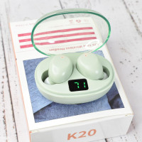 Беспроводные сенсорные наушники з мікрофоном AirDots K20 вакуумні Green