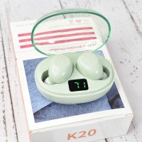 Беспроводные сенсорные наушники з мікрофоном AirDots K20 вакуумні Green