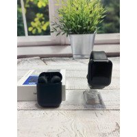 Беспроводные сенсорные наушники inpods 12 + Смарт часы в подарок Black