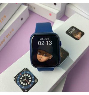Розумний смарт-годинник Smart watch 6 series 44 мм Т500+ Plus / Розумний годинник Т500+ Plus Синій