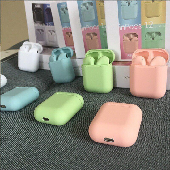 InPods 12 TWS Черные Беспроводные Наушники