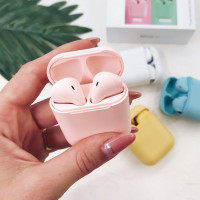Беспроводные наушники Inpods Macaron 12 сенсорные с кейсом