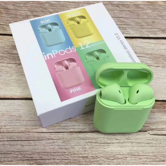 InPods 12 TWS Зеленые Беспроводные Наушники
