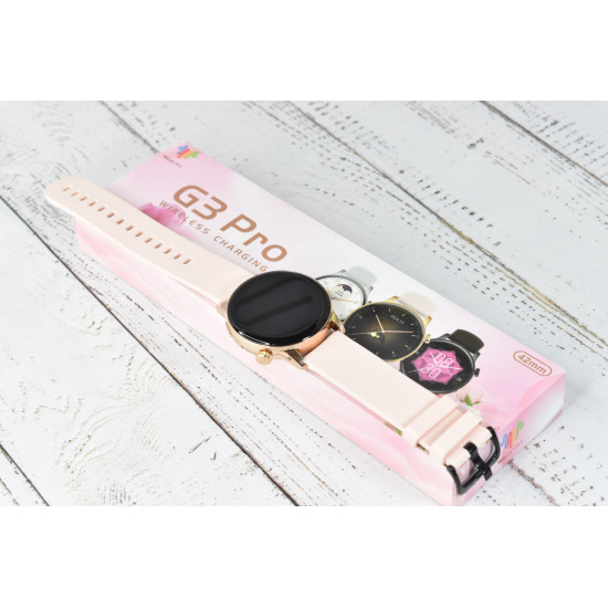 Женские Смарт часы G3 Pro Smart watch woman style Pink