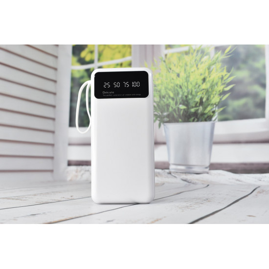 Power Bank Super Charge Павербанк портативное зарядное устройство 20000mAh White