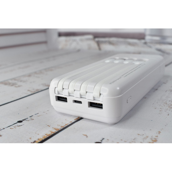 Power Bank Super Charge Павербанк портативное зарядное устройство 20000mAh White